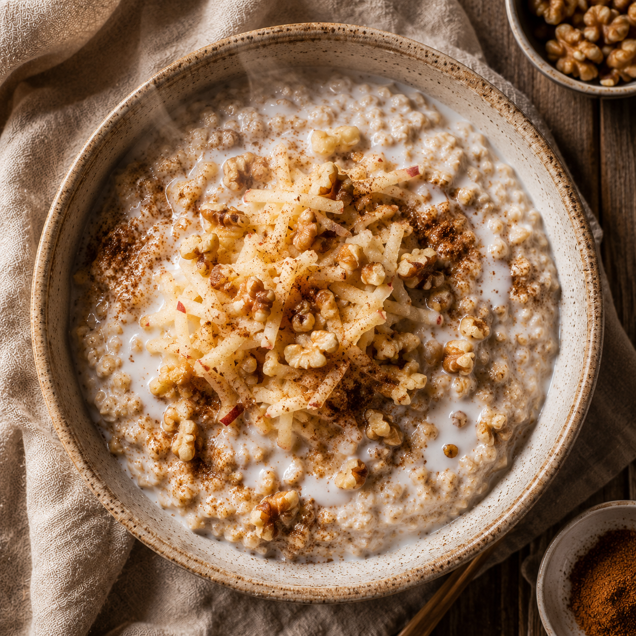 Warming Cinnamon & Apple Porridge
